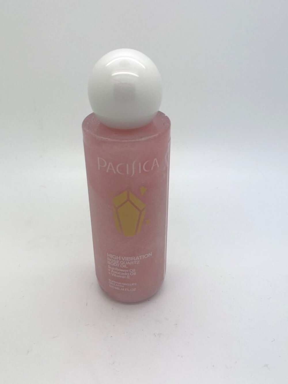 PACIFICA High Vibration Rose Quartz Body Oil - Sunflower Oil 4 fl oz